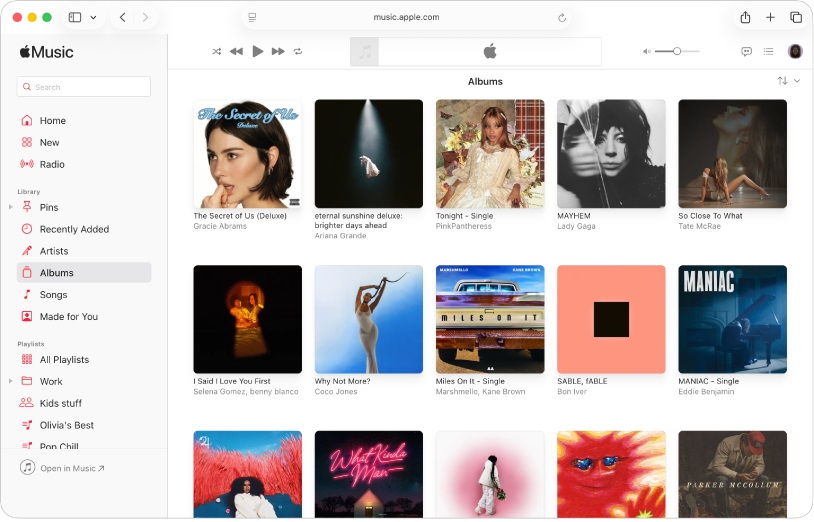 Mac Musicアプリ