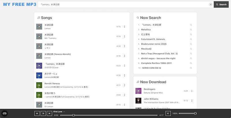 My Free MP3 音楽検索